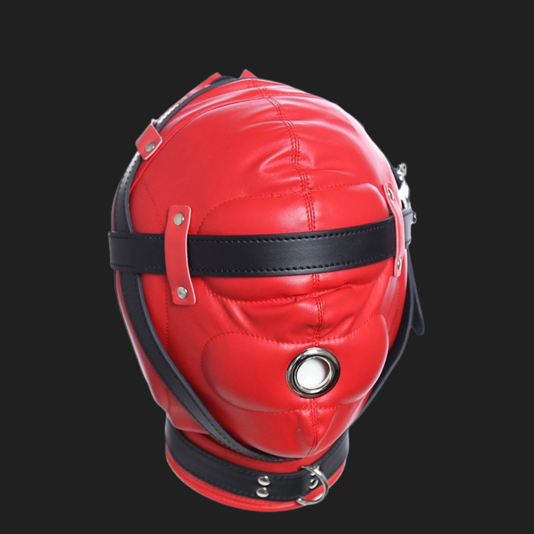 red bdsm mask